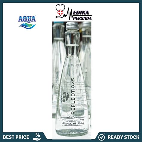 Jual Aqua Reflections Botol Beling Kaca 380 Ml Shopee Indonesia