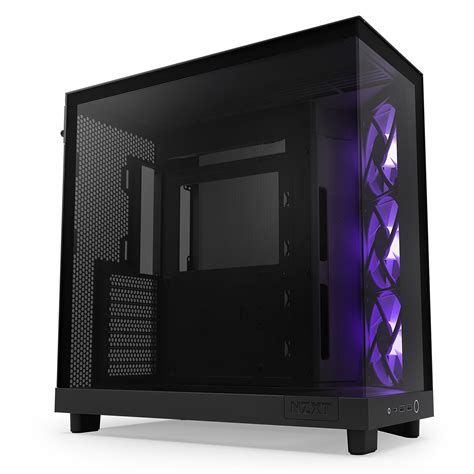 NZXT H6 Flow ATX Mid-Tower Case With Dual Chamber Black, 49% OFF