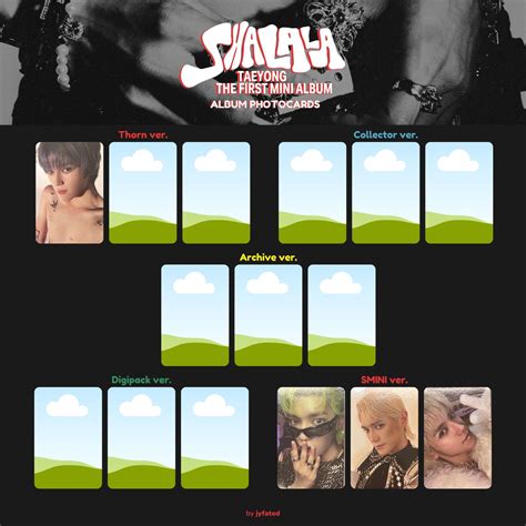 On Twitter The 1st Mini Album By TAEYONG Album Photocards