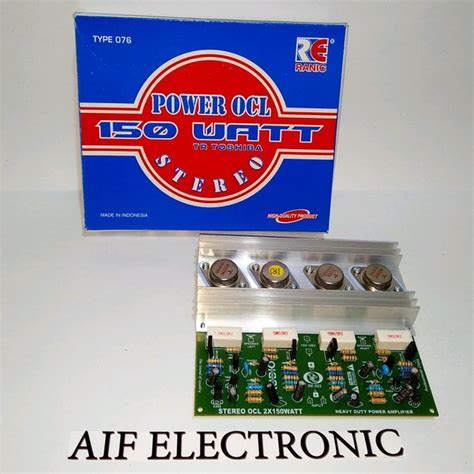 Jual Kit Power Amplifier Stereo Ocl X W Tr Jengkol Toshiba Di