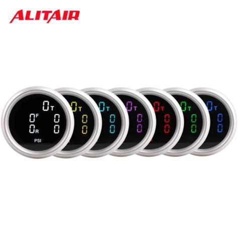 200 Psi Bar LED Display Air Suspension Kit Digital Air Bags 5 Pressure