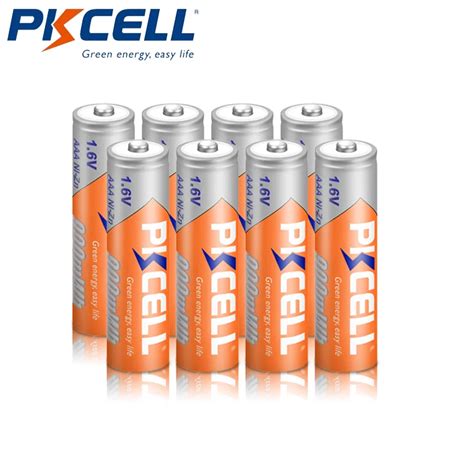 PKCELL AAA 900mWh 1 6V Battery 4 8 12 16 20Pcs Ni Zn Rechargeable