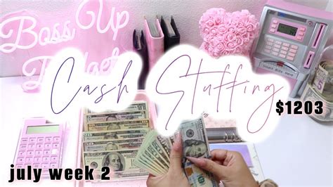 Cash Stuffing July Paycheck Boss Up Budgets Youtube