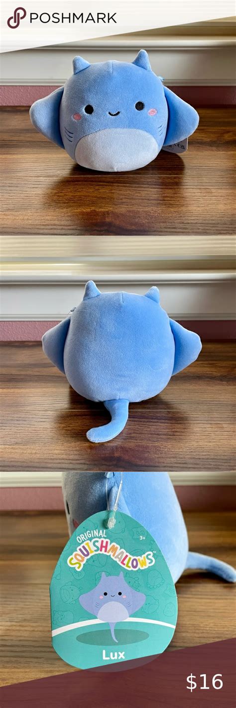 Squishmallow Lux The Blue Manta Ray 5 Stuffed Plush In 2024 Manta