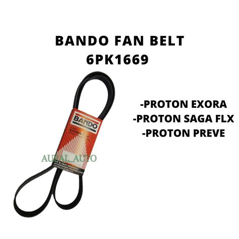 Bando Mitsuboshi Fan Belt Pk Proton Exora Bold Turbo Saga Flx