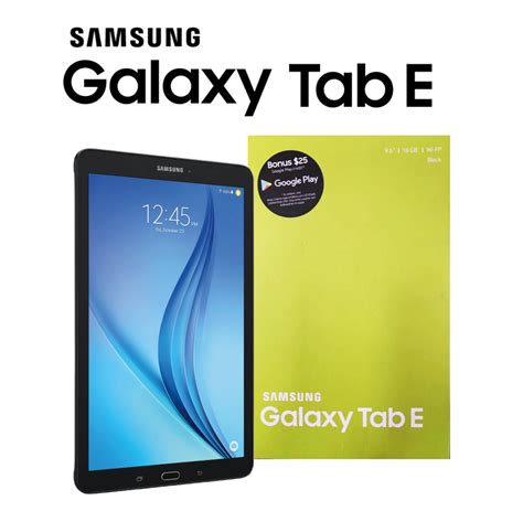 Samsung Galaxy Tab E 9 6 SM T560 16GB WiFi Tablet Black Comprar