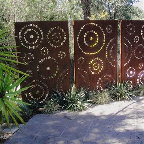 China Outdoor Metal Wall Panel Laser Cut Corten Steel Screen Panels Manufacturers Suppliers