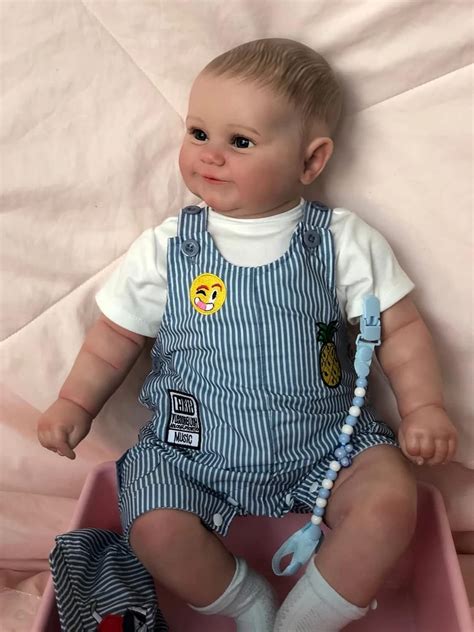 Icradle Big Boy Reborn Baby Dolls Realista De Pulgadas Hecho A Mano