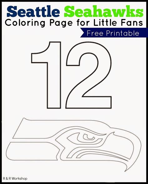 Seattle Seahawks Coloring Page For Kids | Ogt Blogger Friends - Free Printable Seahawks Coloring ...