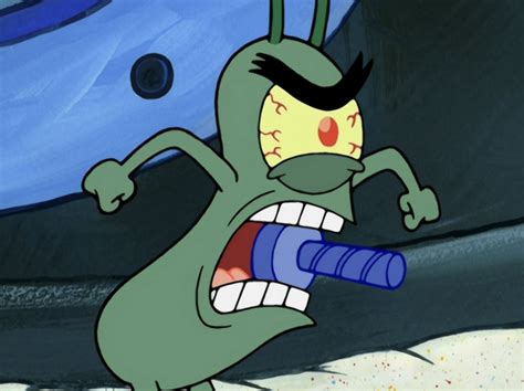 Plankton Biting A Screw Out Of Rage And Fury Fandom