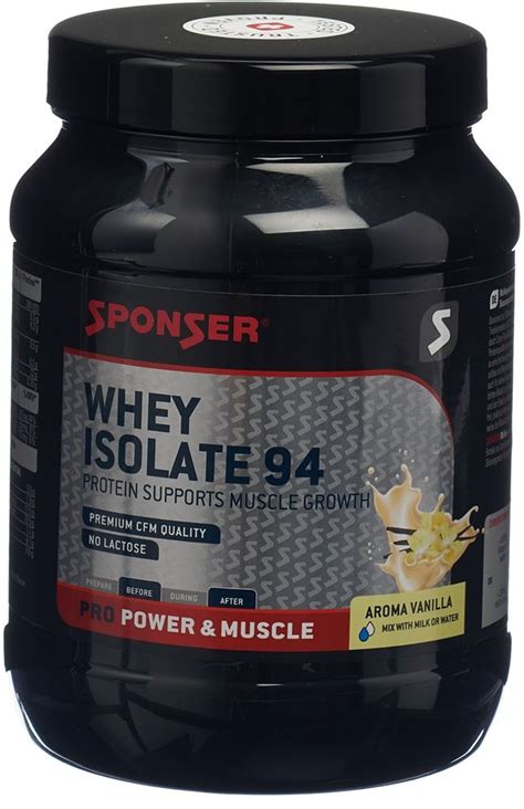 SPONSER Whey Isolate 94 Vanilla Ds 425 G Online Bestellen