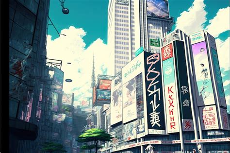 Manga City Background