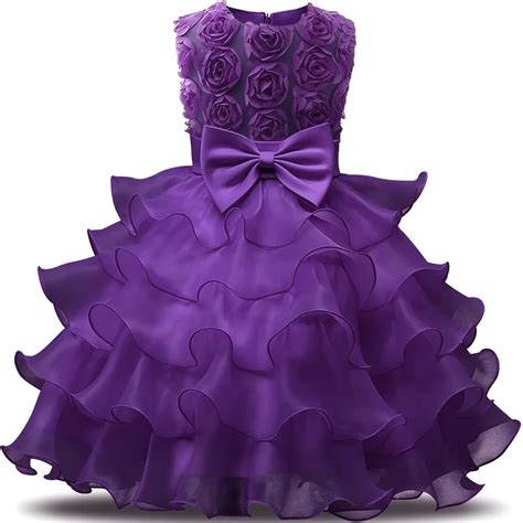 Robe De Soir E Formelle En Dentelle Pour Enfant Fille Tenue De C R