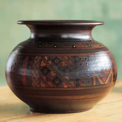 Unicef Market Handmade Cuzco Ceramic Vase Inca Mother