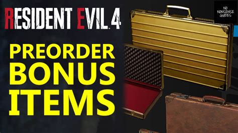 Resident Evil Preorder Bonus Items Where To Find Attache Case Gold