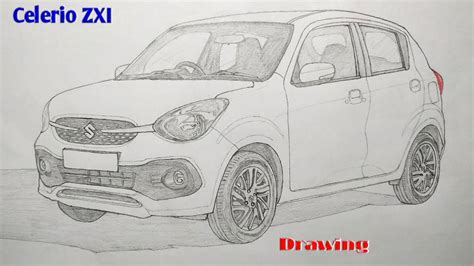 How To Draw Maruti Suzuki Celerio ZXI Car Drawing Drawing Pencil