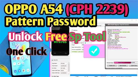 OPPO A54 CPH 2239 Pattern Password Frp Unlock Sp Flash Tool How To