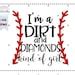 I M A Dirt And Diamonds Kind Of Girl Svg Png Softball Svg Baseball