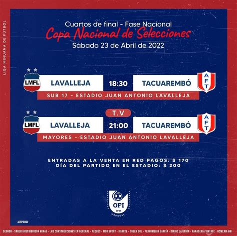 Hoy nos vemos en el Estadio Liga Minuana de Fútbol de Lavalleja