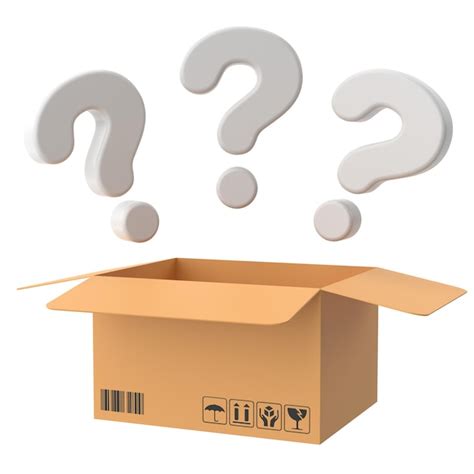 Premium Photo Mystery Box Lucky Box D Illustration