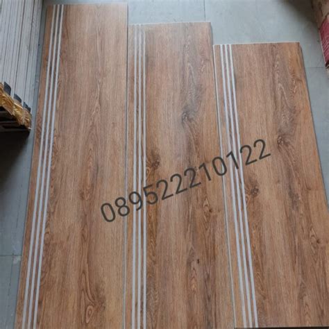 Jual Granit Tangga Motif Kayu X Nuca Dark Brown Kab Bogor