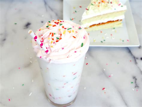 Birthday Cake Frappuccino Recipe 3 Steps With Pictures Instructables