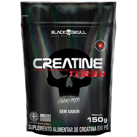 Creatina Turbo Refil 150g Black Skull Meu Mundo Fit