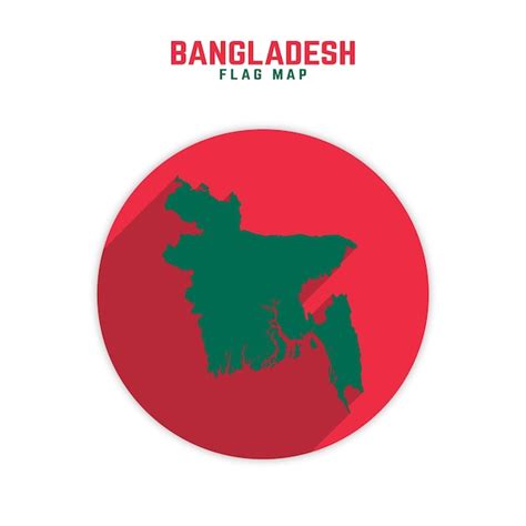 Premium Vector | Vector Bangladesh Flag Map with Shadow Effect Vector ...