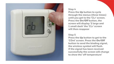 Rebinding The Dt92e Wireless Room Honeywell Home Thermostat Youtube