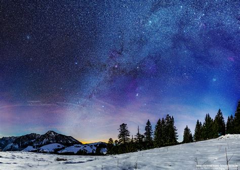 360° Panorama Der Milchstraße Sternenhimmel Fotografieren