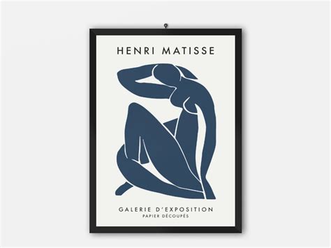 Plakat Matisse Blauer Akt Henri Matisse Abstrakte Kunst Etsy De