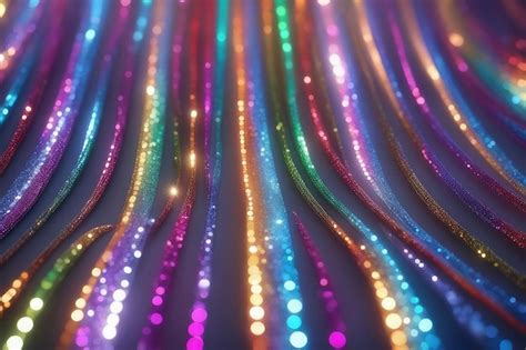 Premium Ai Image Abstract Glitter Colorful Lights Background