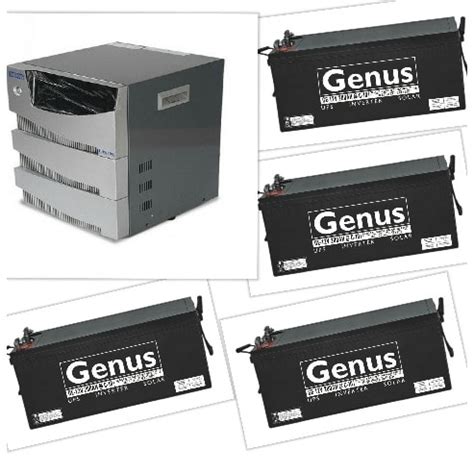 4kva Luminous Inverter Installation With 4 Genus Rugged Batteries – NetPC