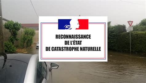 Reconnaissance état de catastrophe naturelle inondations et coulées