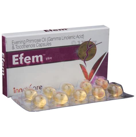 Efem Soft Gelatin Capsule With Evening Primrose Oil Tocotrienols Buy