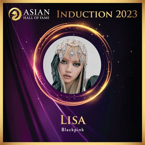 Lisa On Twitter Rt Asianhalloffame Induction 2023 Nominee Lisa