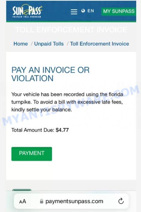 Payment Sunpass Text Scam Alert What You Need To Know