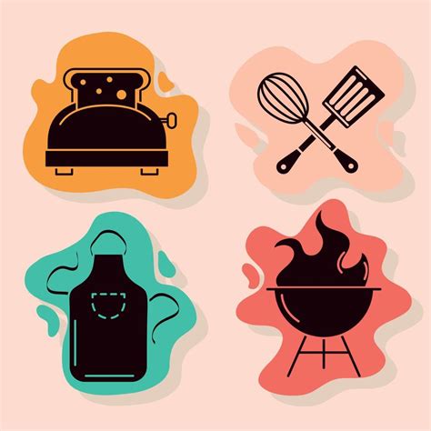 Cooking Utensils Icons 11485081 Vector Art At Vecteezy