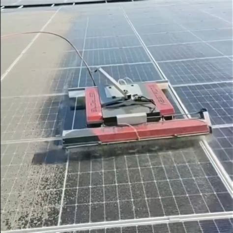 smart solar panel cleaning robot  battery powered operation smart