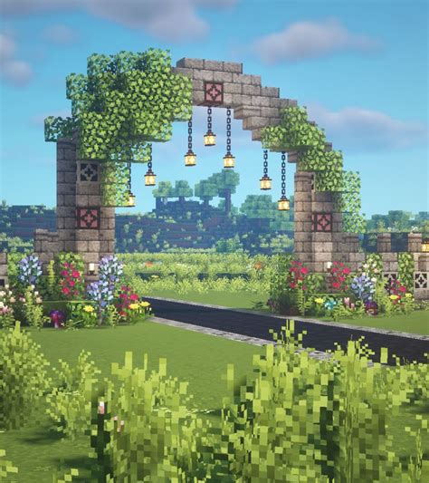 Fairy Arch Aesthetic Minecraft Tutorial