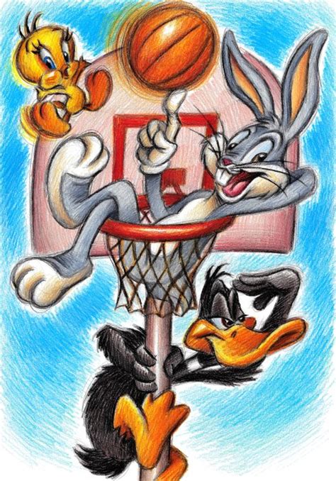 Bugs Bunny And Daffy Duck Basketball