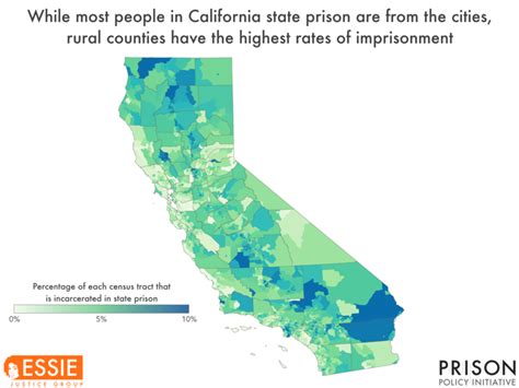 New data reveals where people in California prisons come from | Prison Policy Initiative