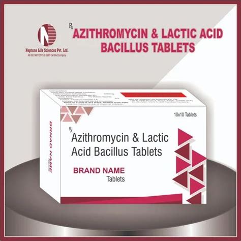 Azithromycin And Lactic Acid Bacillus Tablets Mg At Rs Box In