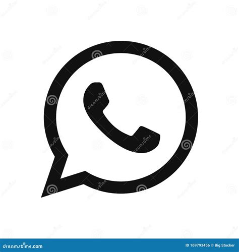 Whatsapp Logo Icon Vector Simple Telephone Sign In Modern Design Style