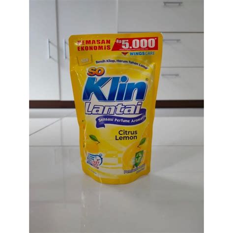 Jual So Klin Lantai Citrus Citrus Lemon 345 Ml Shopee Indonesia