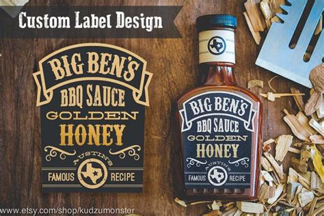 Custom Bbq Sauce Barbecue Spice Rub Label Packaging By Kudzumonster Bottle Design Packaging