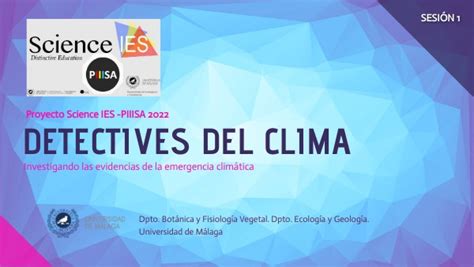 Proyecto Scienceies Detectives Clim Ticos