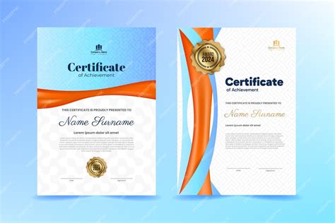 premium vector premium shiny certificate template design  shiny