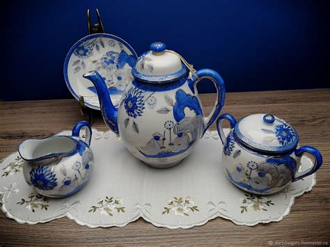 Винтаж: Тонкостенный костяной фарфор. Чайный сервиз. Япония – купить на ...