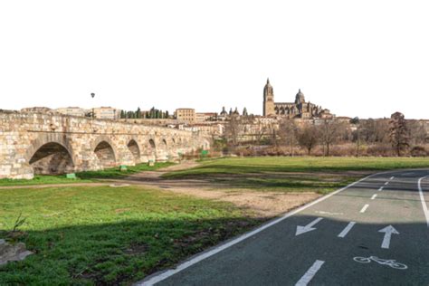 Salamancas Roman Bridge And Cathedral Along With A Scenic Bike Path, Uk ...